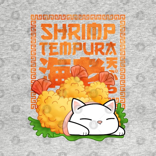 Chubby Cat Shrimp Tempura by Takeda_Art